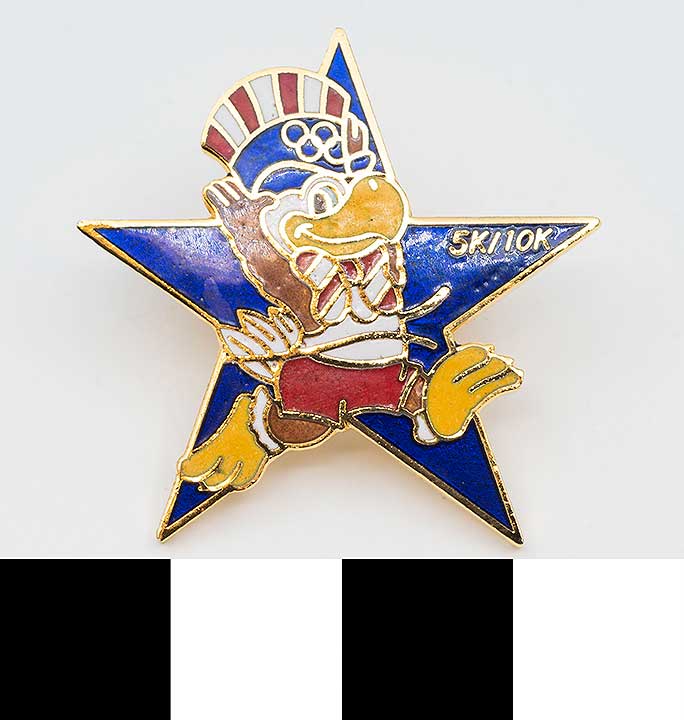 Thumbnail of Commemorative Olympic Pin Set: Eagle, Blue Star (1984.04.0001F)