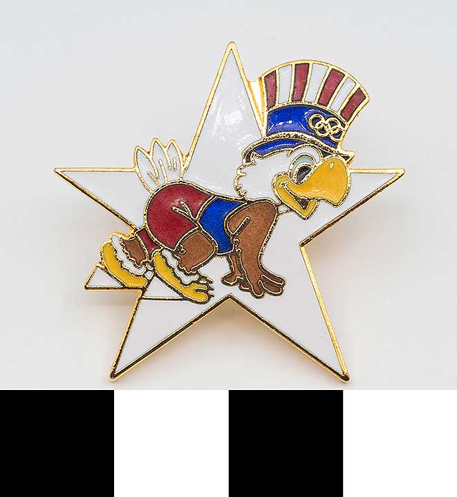 Thumbnail of Commemorative Olympic Pin Set: Eagle, White Star (1984.04.0001H)