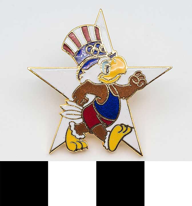 Thumbnail of Commemorative Olympic Pin Set: Eagle, White Star (1984.04.0001I)