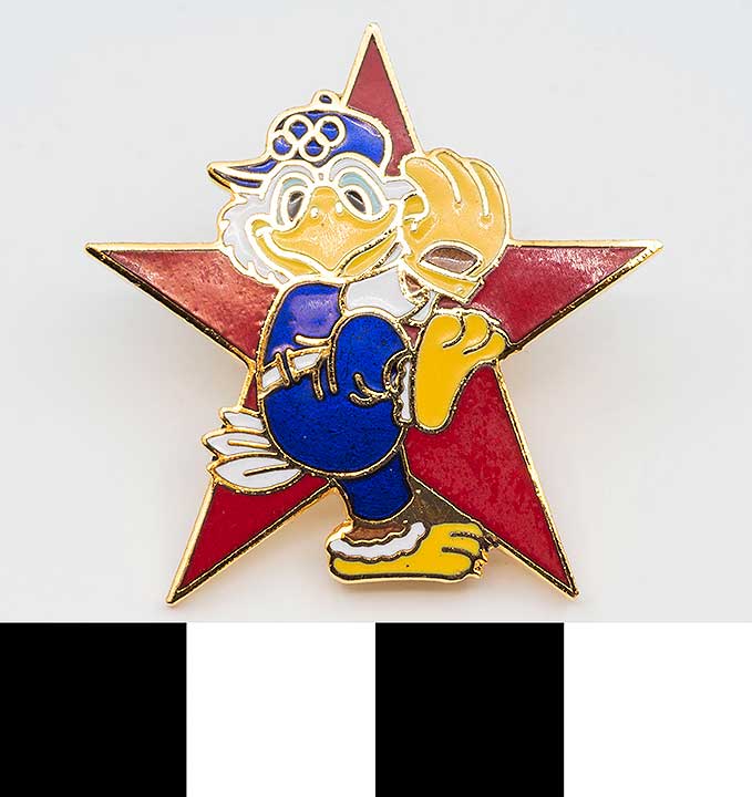 Thumbnail of Commemorative Olympic Pin Set: Eagle Pitcher, Red Star (1984.04.0001K)