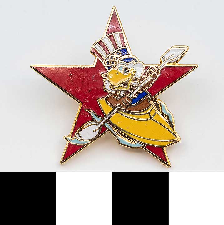 Thumbnail of Commemorative Olympic Pin Set: Eagle Kayaking, Red Star (1984.04.0001Q)