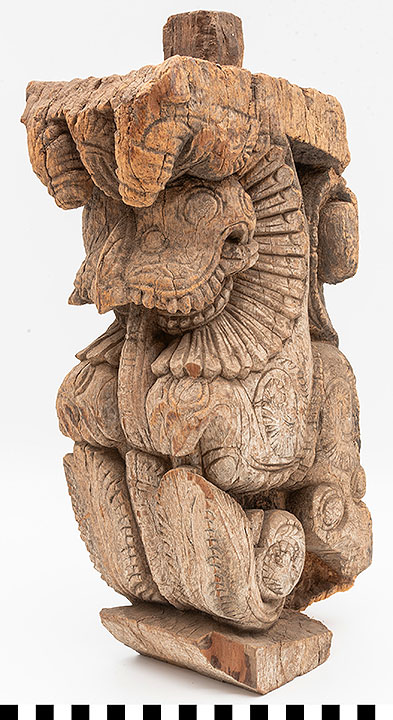 Thumbnail of Temple Cornice Figure: Yali Mythical Creature (1987.16.0003)