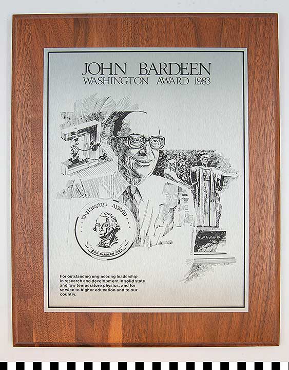 Thumbnail of Plaque: Washington Award 1983 (1991.04.0013B)