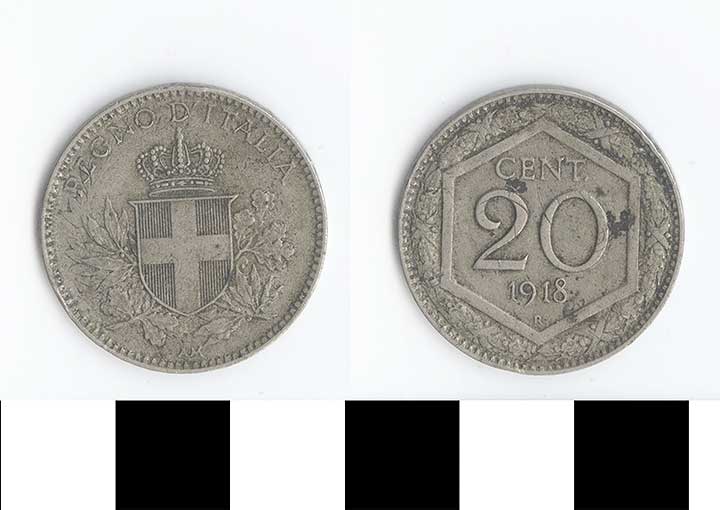 Thumbnail of Coin: Italy, 20 Cents (1998.03.0394)