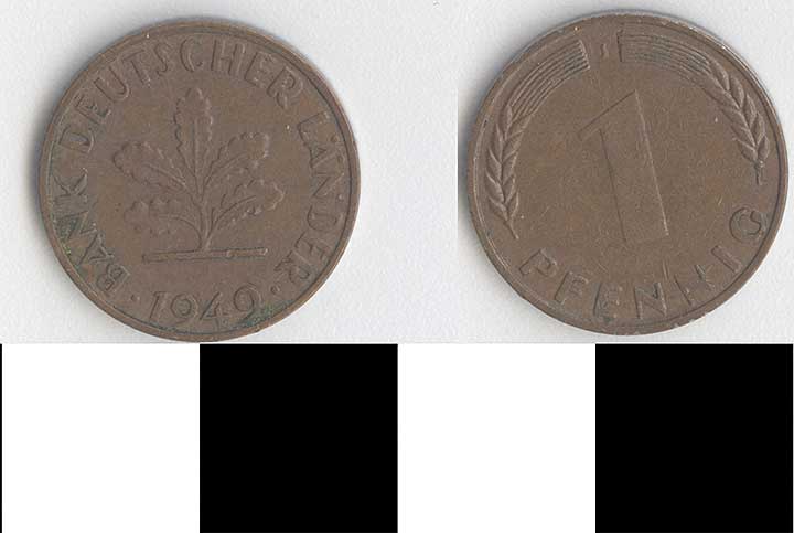 Thumbnail of Coin: West Germany, 1 Pfennig (1998.03.0427)