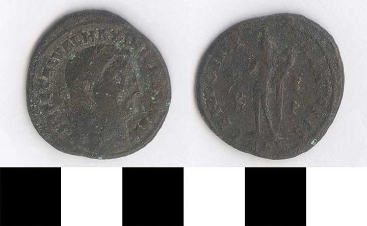 Thumbnail of Coin: Roman Empire, Nummus, "GENIO CAESARIS" (1998.03.0646)