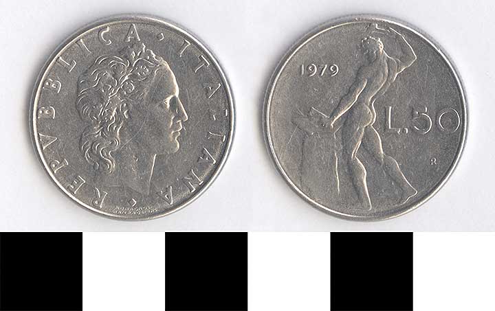 Thumbnail of Coin: Italy, 50 Lira (1998.03.0662)