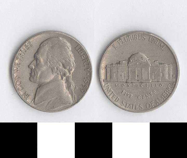 Thumbnail of Coin: USA, 5 Cents (1998.03.0673)