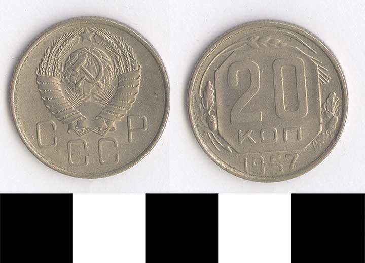 Thumbnail of Coin: Union of Soviet Socialist Republics, Soviet Union, 20 Kopecks (1998.03.0790)