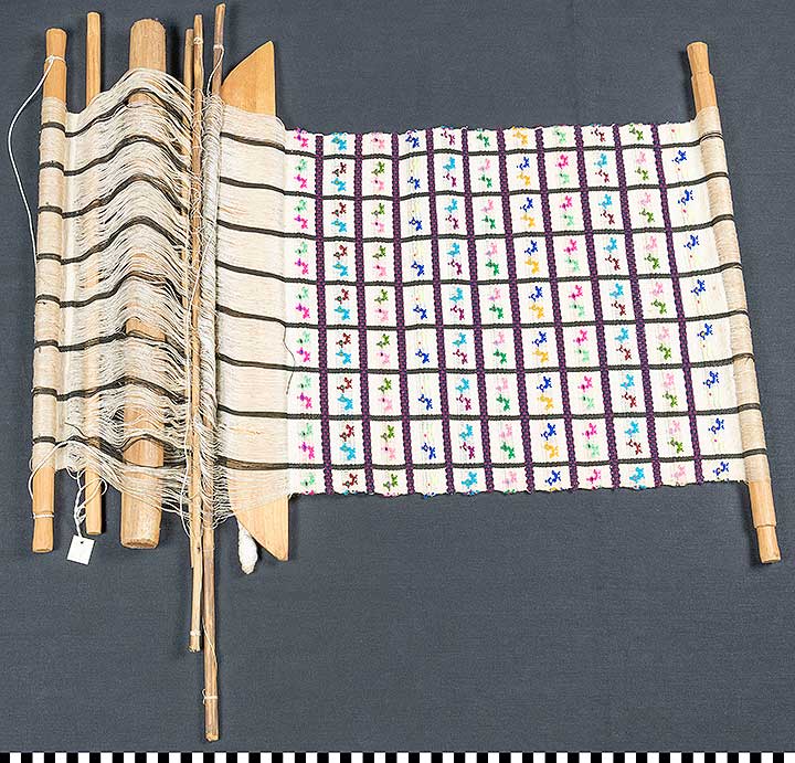 Thumbnail of Backstrap Loom with Weaving (2011.05.0944)