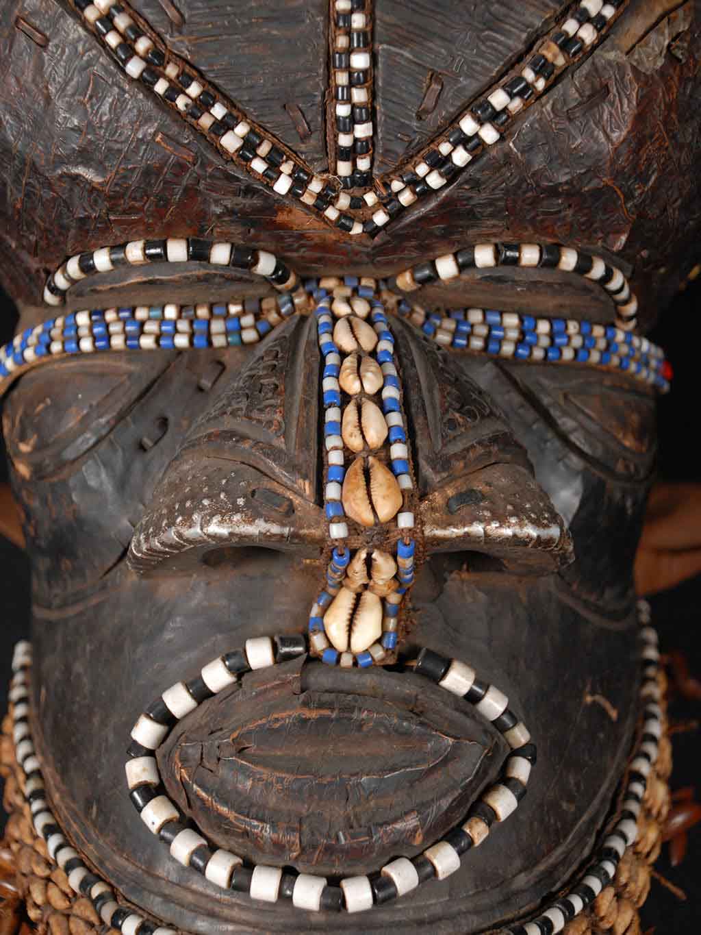 African mask facial detail