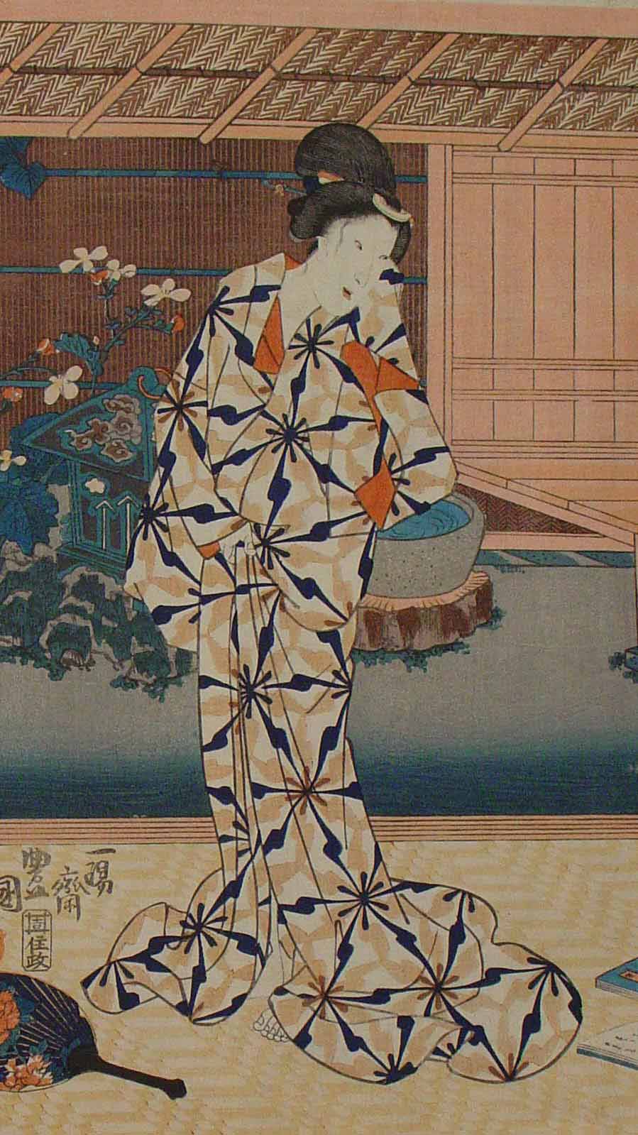 a women in kimono