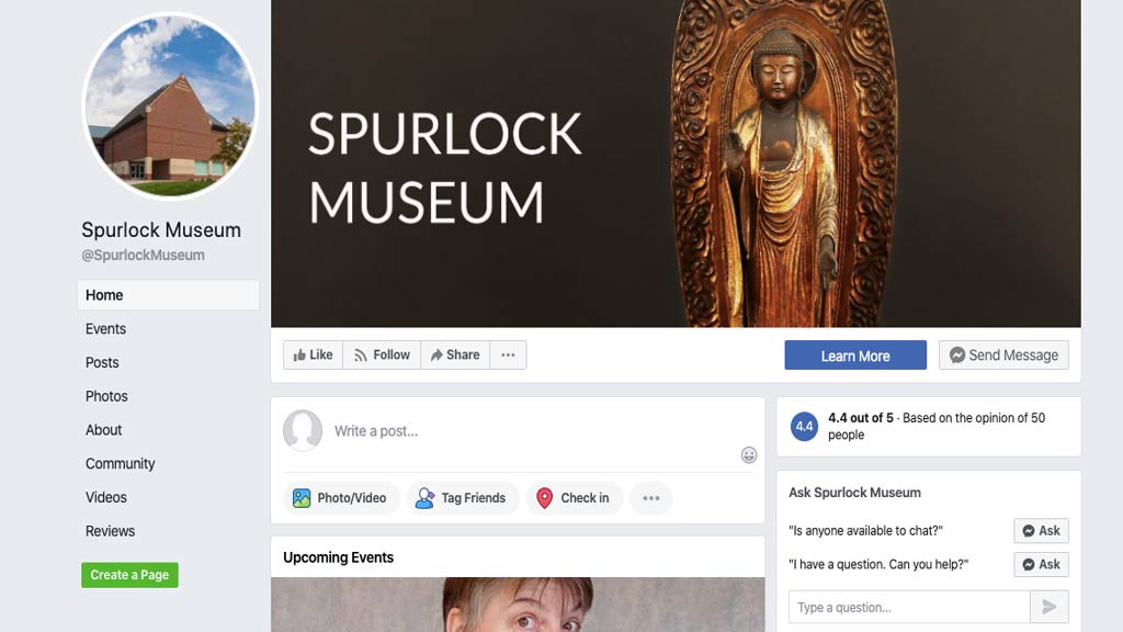 spurlock facebook screenshot showing 