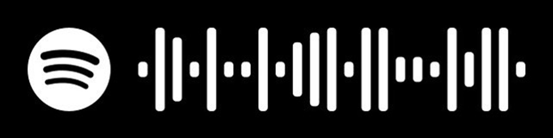 Black and white Spotify code for the Tuareg Desert Blues playlist