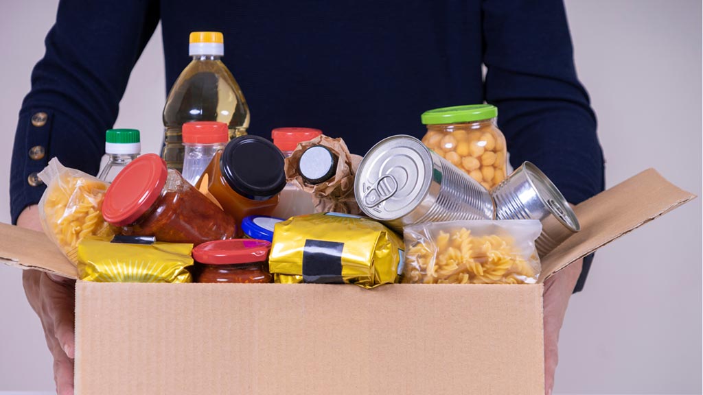 Spurlock serves as a food donation drop-off location 