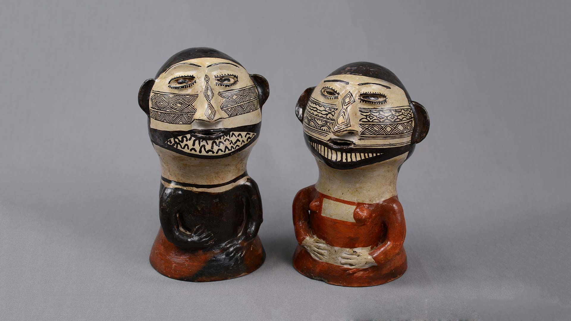 two ceramic figures
