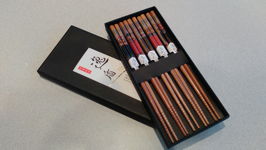 a box of chopsticks from the kit