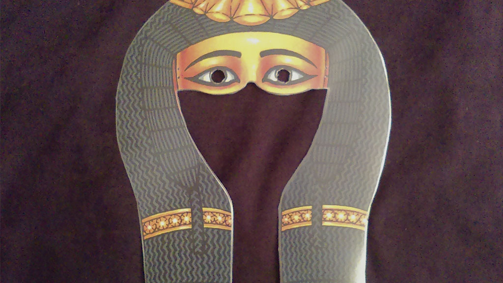 an Egyptian mask