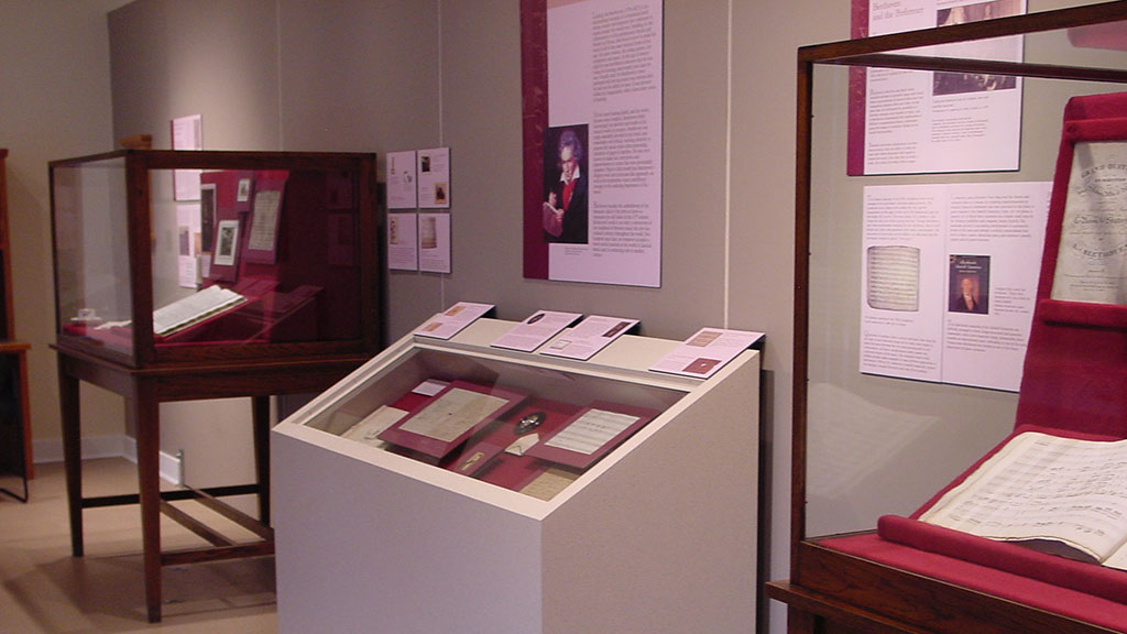 overview of the Beethoven and the Creative Process exhibit