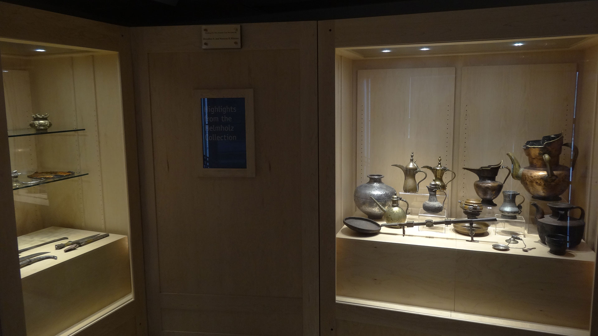 overview of Highlights from the Helmholz Collection exhibit