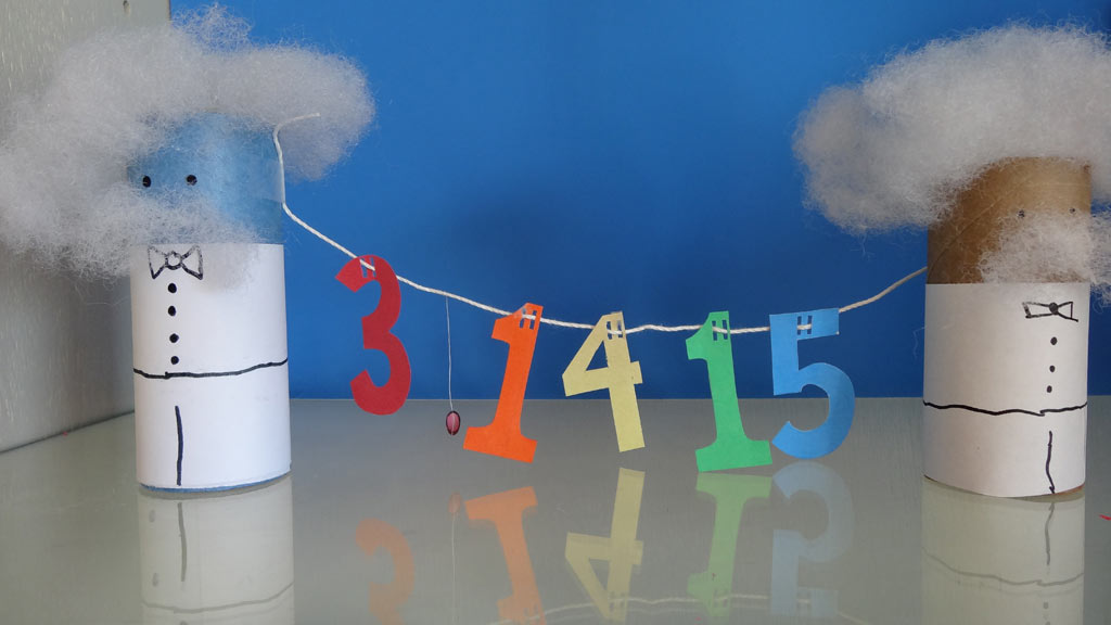 picture of an artwork representing the number pi