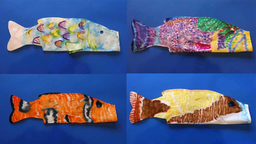 4 carp paper crafts