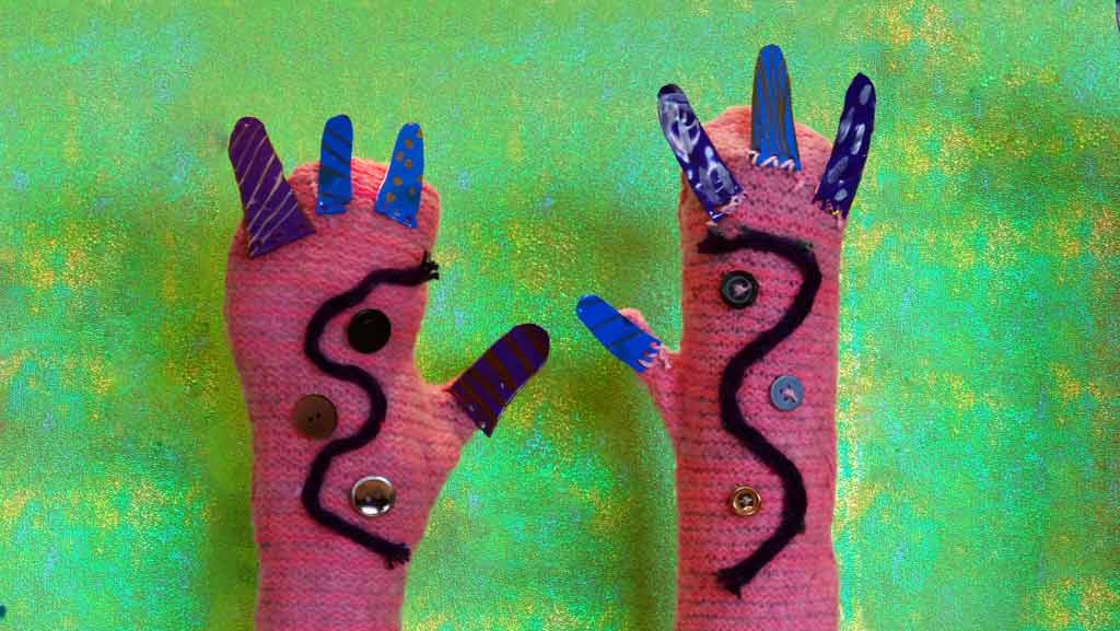 Picture of sweater mittens