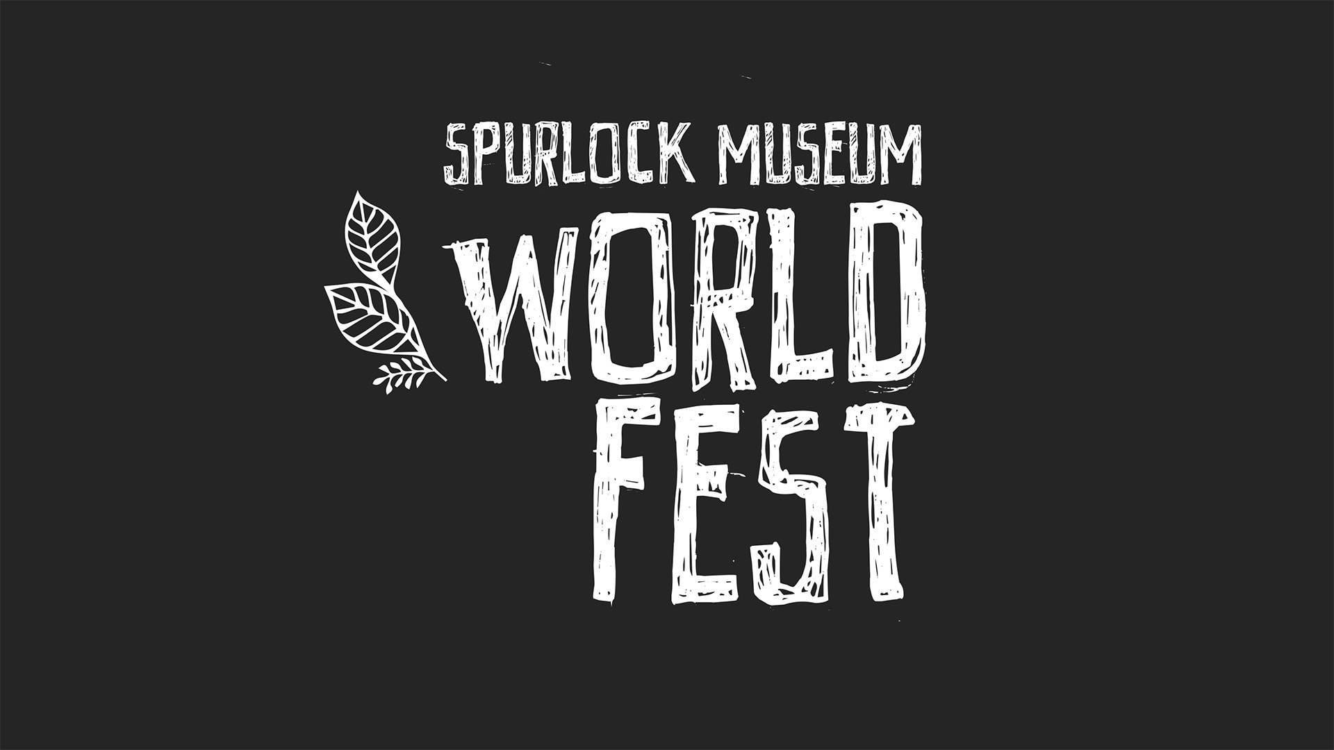 spurlock museum world fest logo with leaves