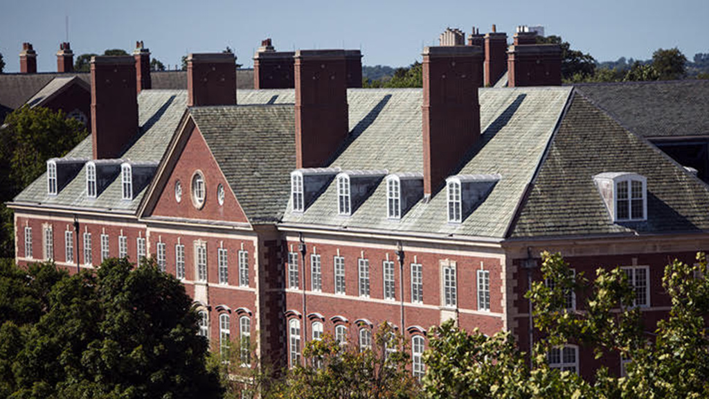 Large multi-story brick building