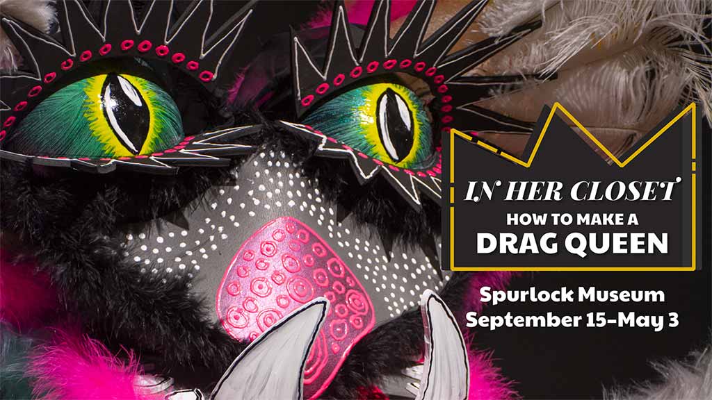 In Her Closet How to Make a Drag Queen logo with animal mask closeup