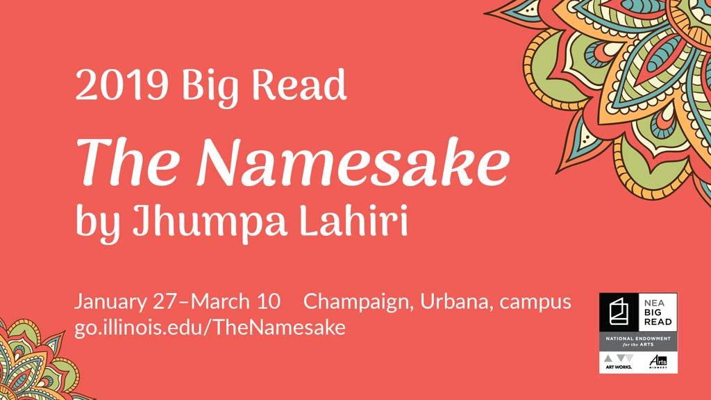 2019 Big Read The Namesake banner