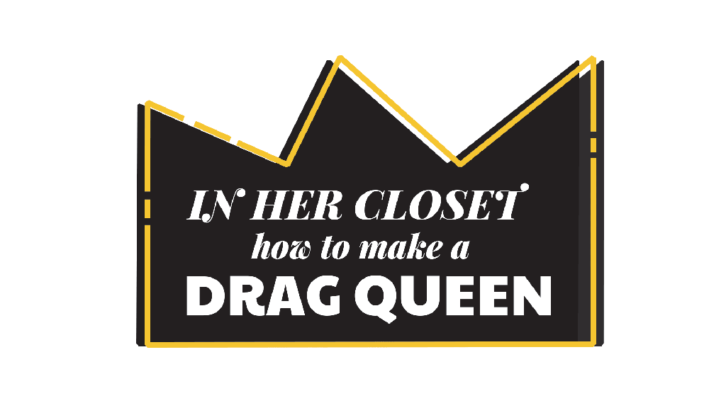 In Her Closet How to Make a Drag Queen crown shaped logo 