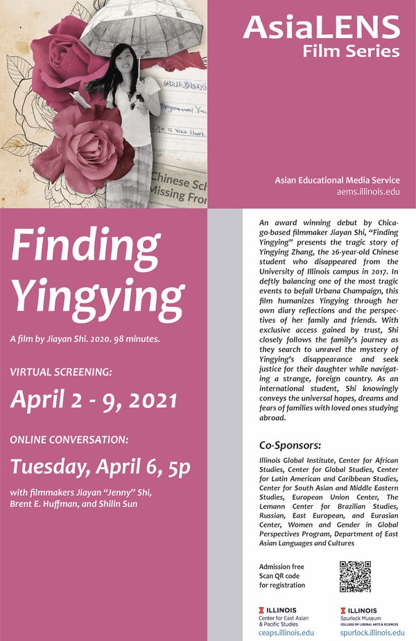 Flyer for the film Finding Yingying