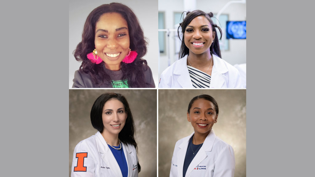 Images of Imanni Sheppard, Diamond Ruby Coleman, Annie Tigranyan, and Khrisen Corbins