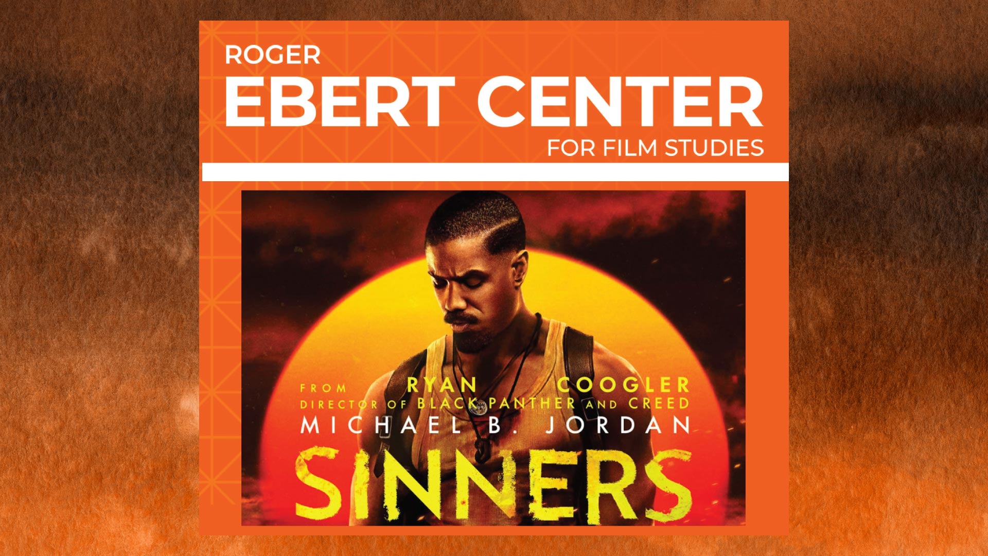 Movie poster with man standing in front of the sun while looking down