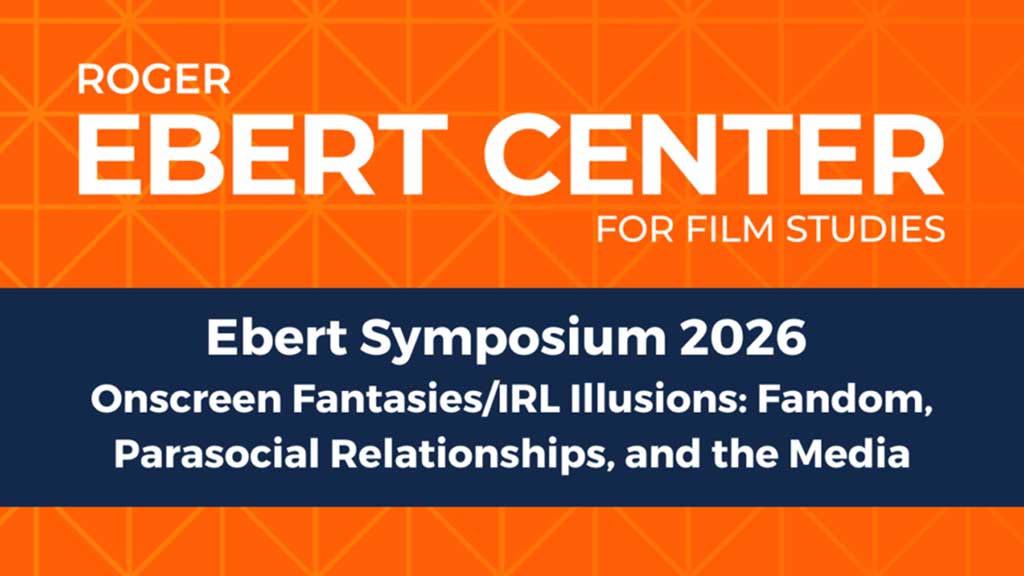 Roger Ebert Center for Film Studies text graphic in orange and blue