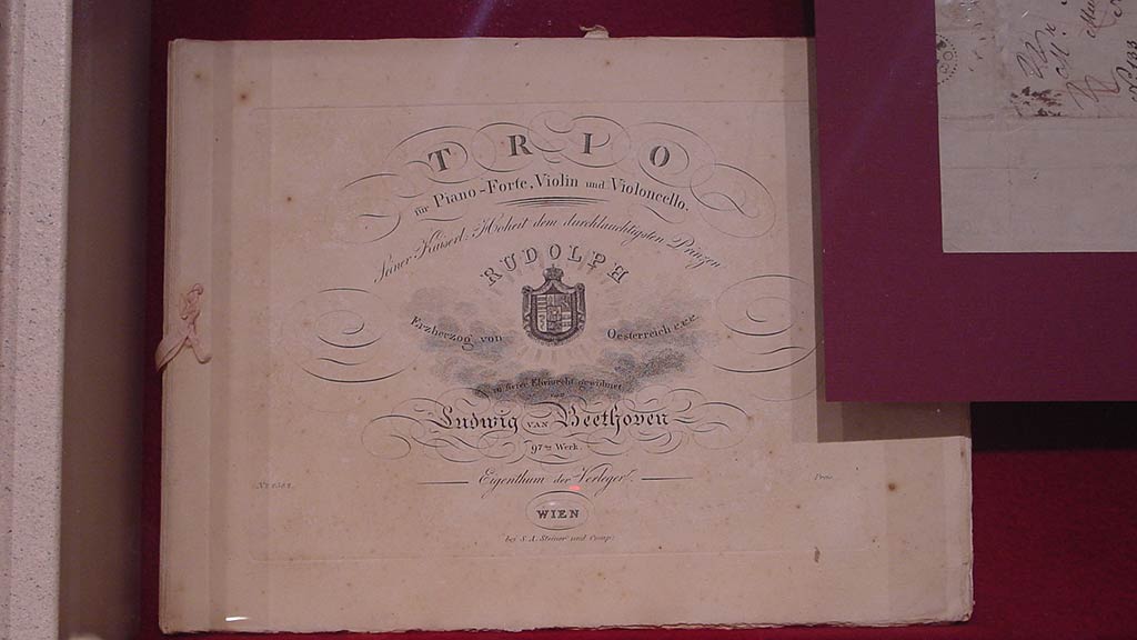 Beethoven's trio music score sheets