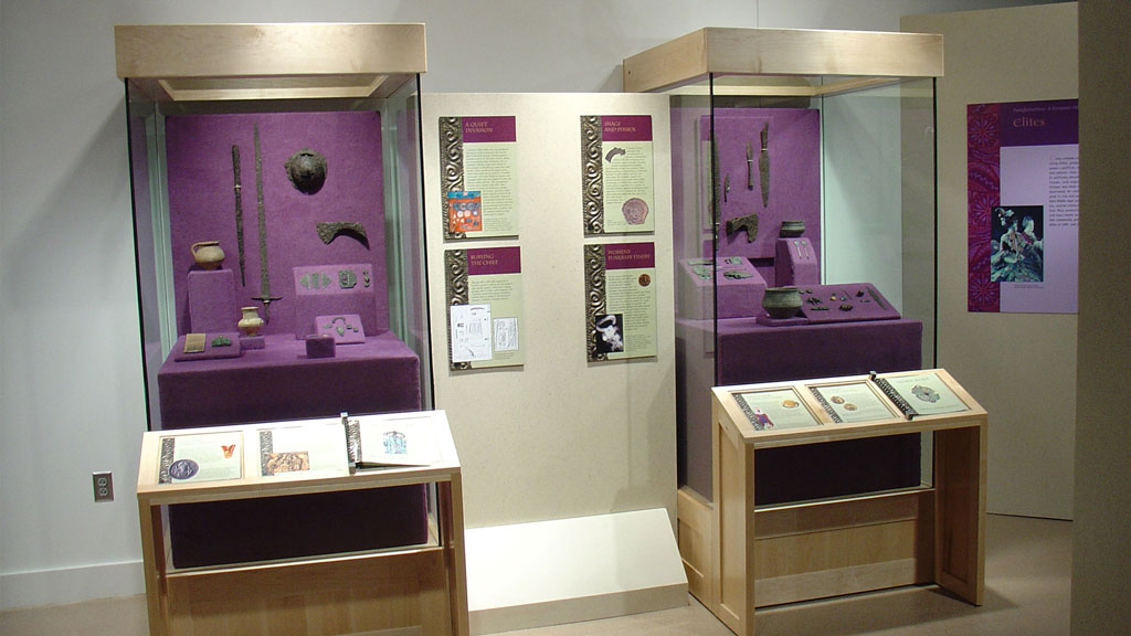 A photo of the Digging Barbarians exhibit