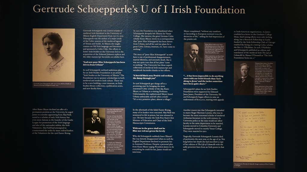 Gertrude Schoepperle's U of I Irish Foundation