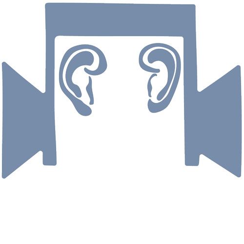 icon of ears with geometric framel