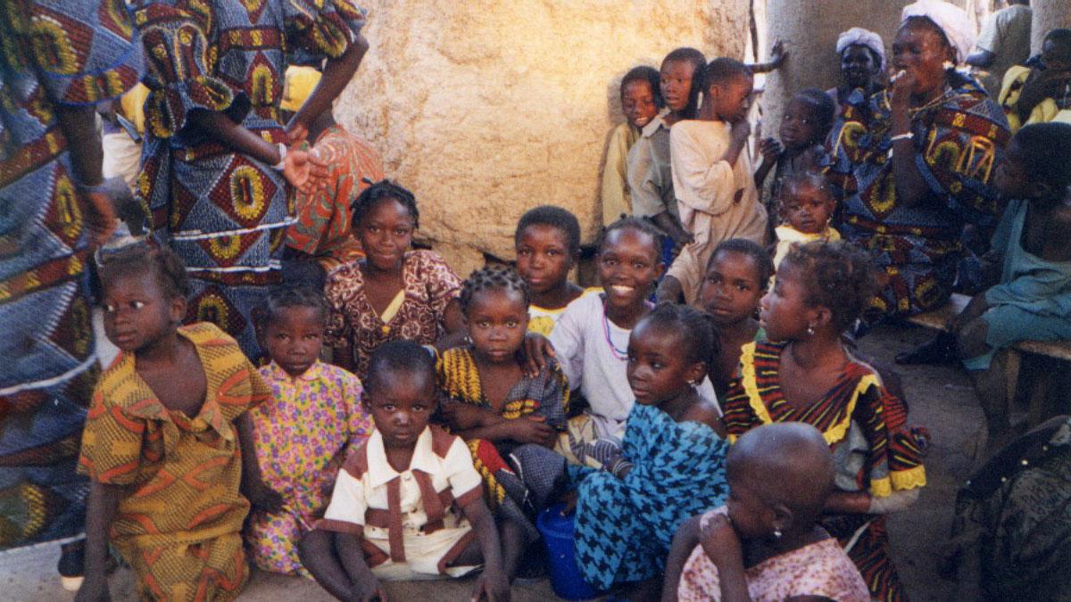 a group of children