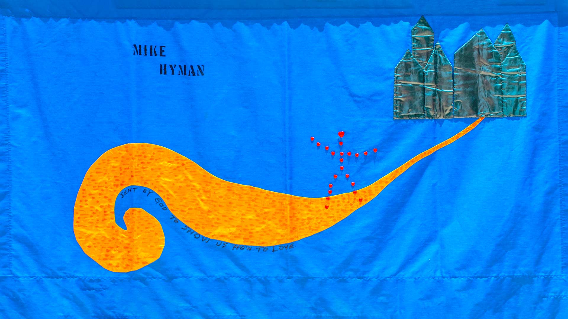 fabric panel for Mike Hyman