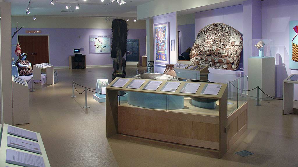 gallery overview showing another angle of the objects on display