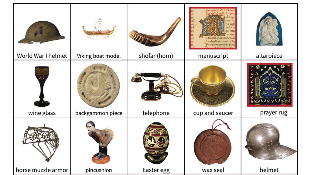 Europe bingo card